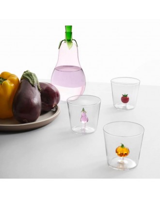 Pahar pentru apa, vanata, 8 cm, Vegetables - designer Alessandra Baldereschi - ICHENDORF